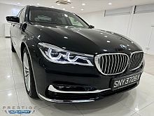 BMW 740LI AT Sunroof LED NAV HUD 2015 Black Rear Entertainment